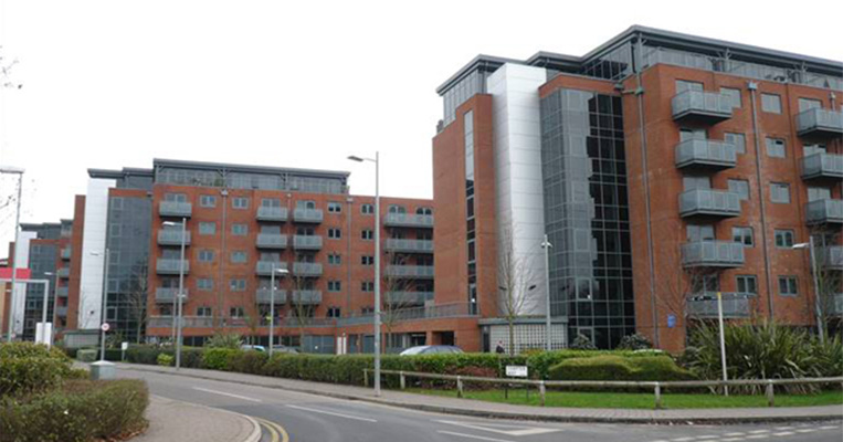 The apartments at Merton Abbey Mill exterior