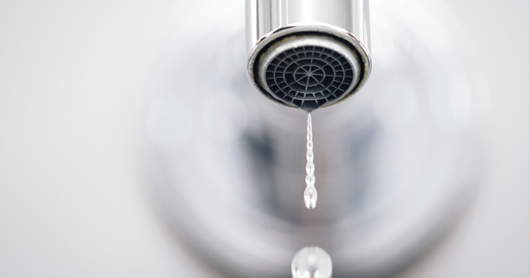 Tapping with dripping water