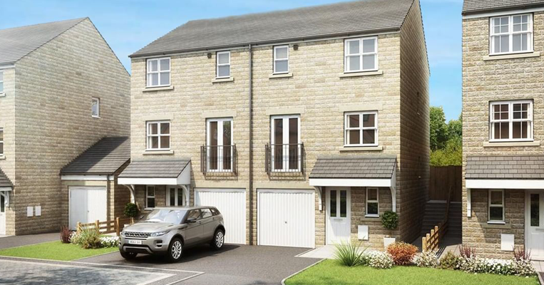 Exterior of semi-detached driveway
