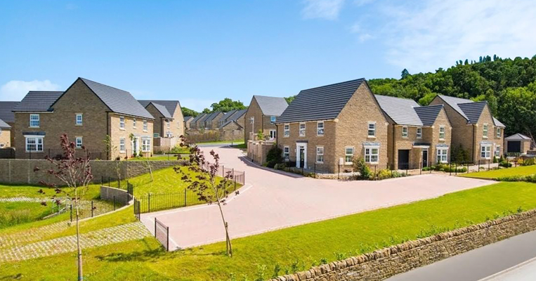 External view of homes in cathedral city of Wakefield