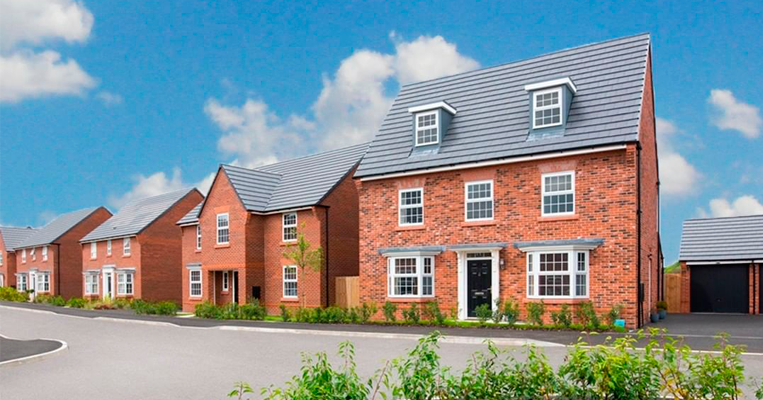 CGI Exterior of single family residential homes