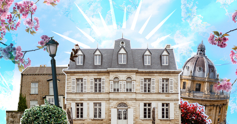 Banner showcasing types of property collage