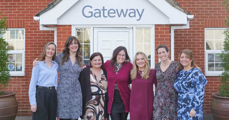 Gateway Female Employees standing outside Southend Office