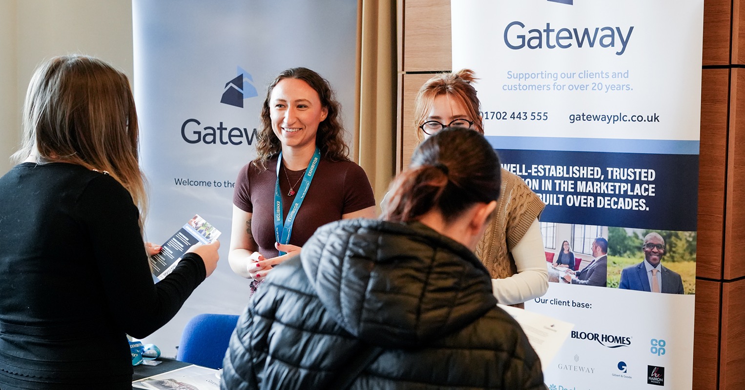 Gateway employees at careers fair