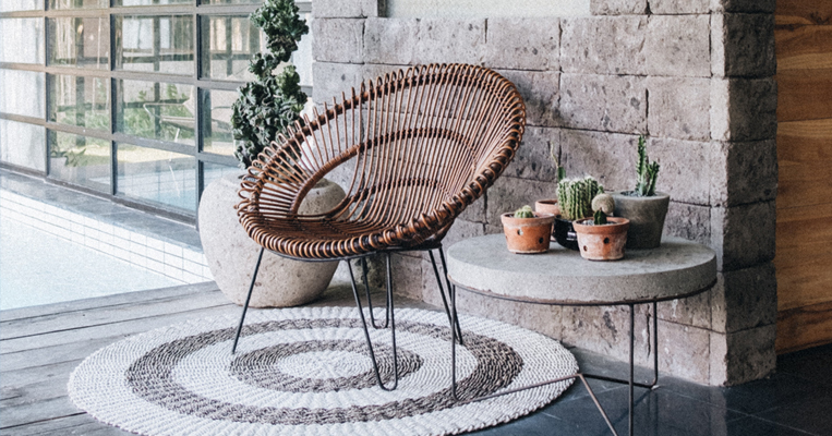 Decking chair outside