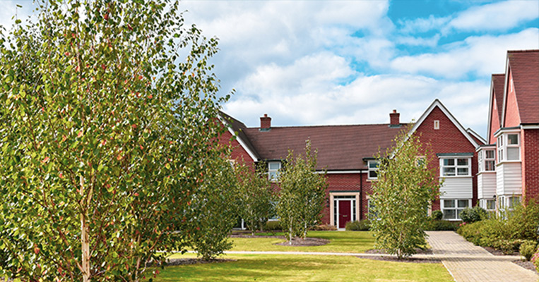 Front-view of terraced house